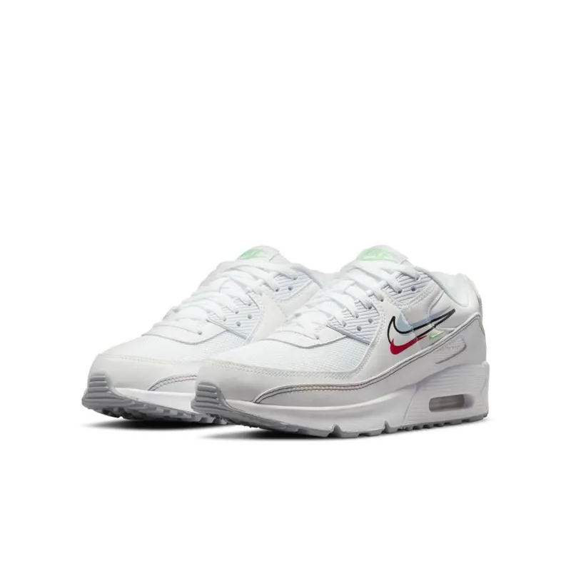 Nike Air Max 90 Multi Swoosh White (GS) (DN3730-100)