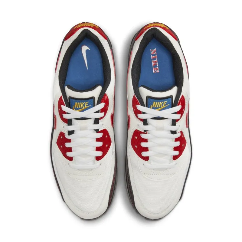 Nike Air Max 90 SE Sail Universtiy Red Black (DX3276-133)