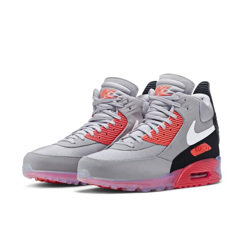Nike Air Max 90 Sneakerboot Ice Wolf Grey Infrared (684722-006)