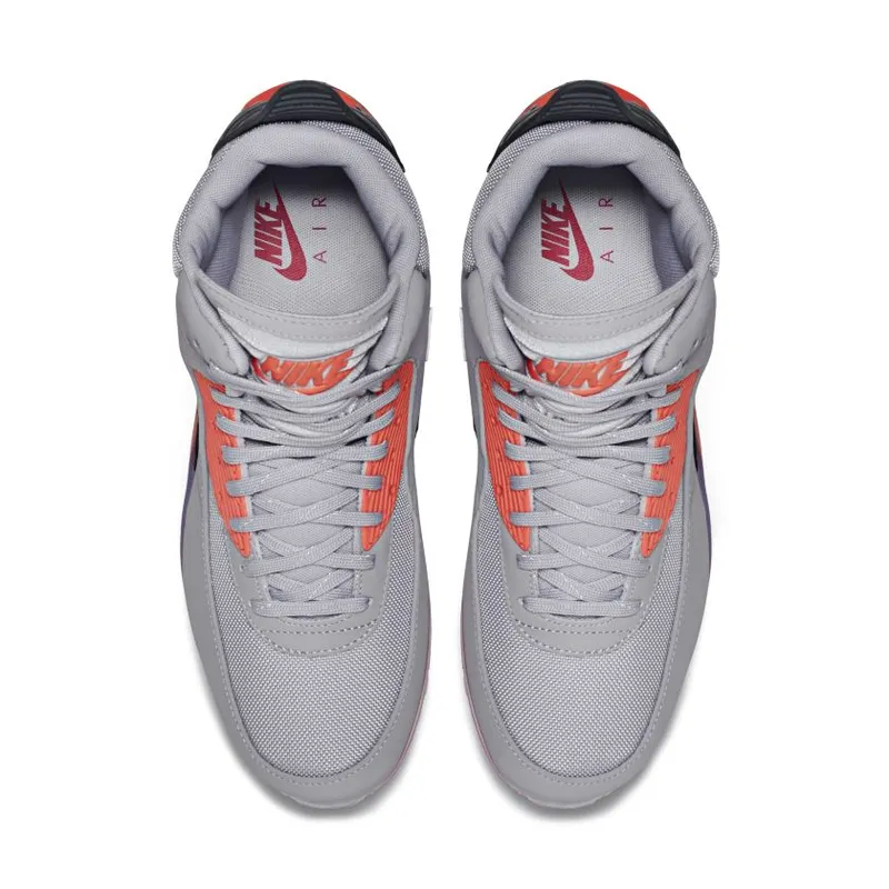 Nike Air Max 90 Sneakerboot Ice Wolf Grey Infrared (684722-006)