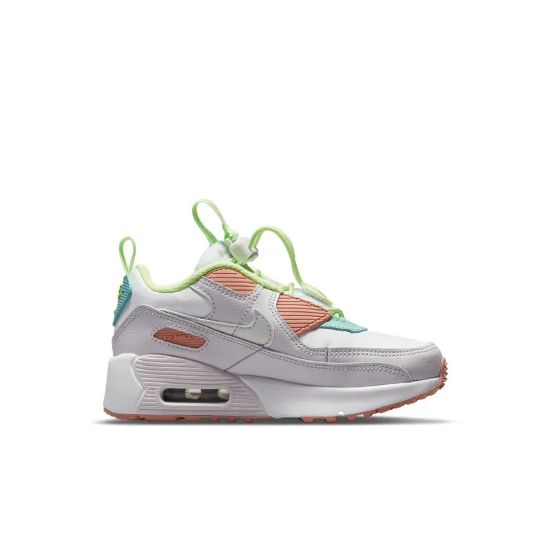 Nike Air Max 90 Toggle White Crimson Bliss (PS) (CV0064-102)