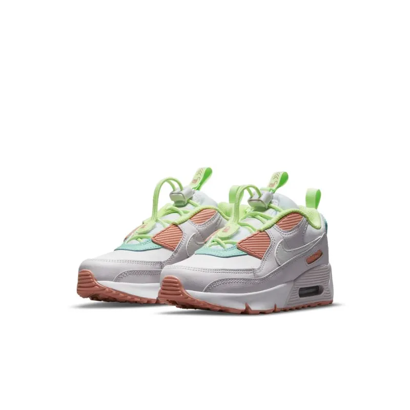 Nike Air Max 90 Toggle White Crimson Bliss (PS) (CV0064-102)
