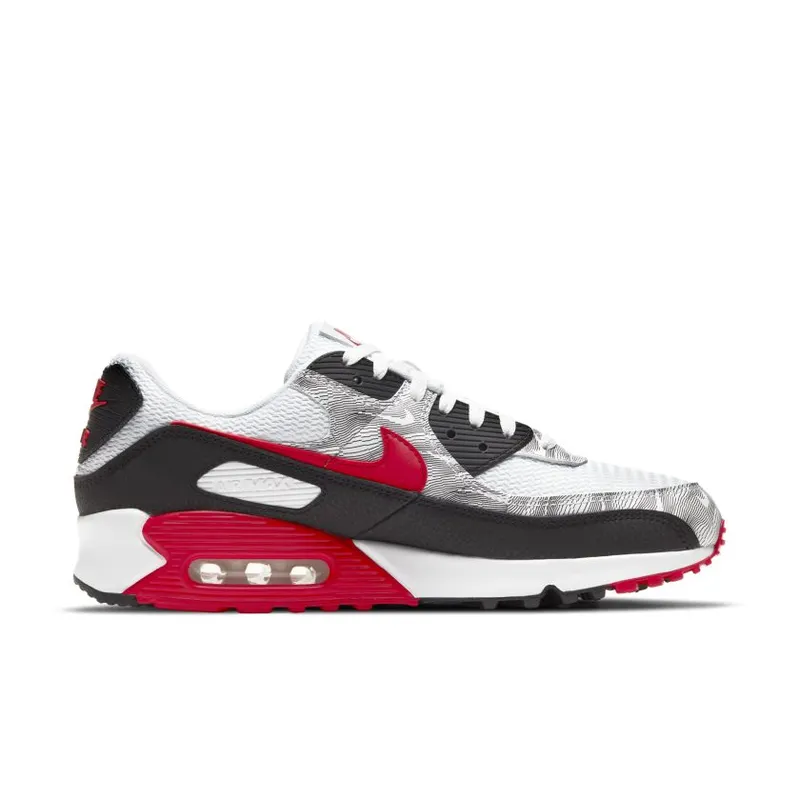 Nike Air Max 90 Topography White University Red (DJ0639-100)