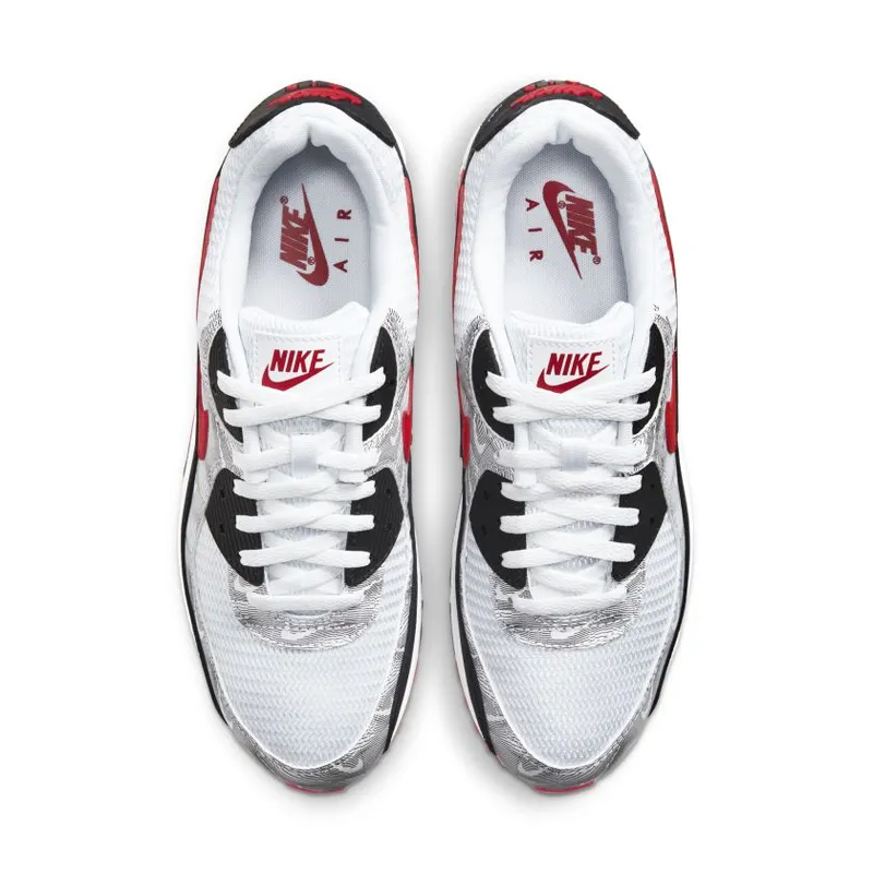 Nike Air Max 90 Topography White University Red (DJ0639-100)