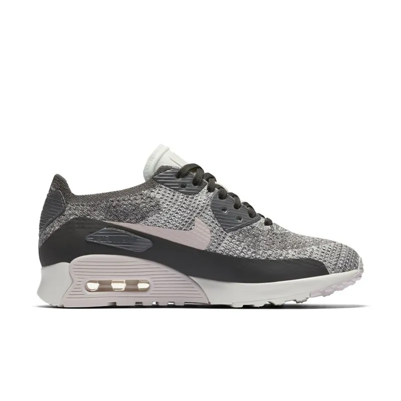 Nike Air Max 90 Ultra 2.0 Flyknit Midnight Fog/Silt Red-Sail (Women’s) (881109-003)