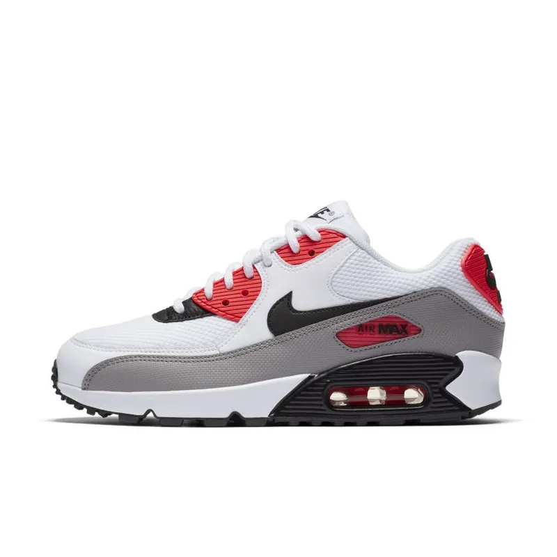Nike Air Max 90 White Black-Dust-Solar Red (Women’s) (325213-132)