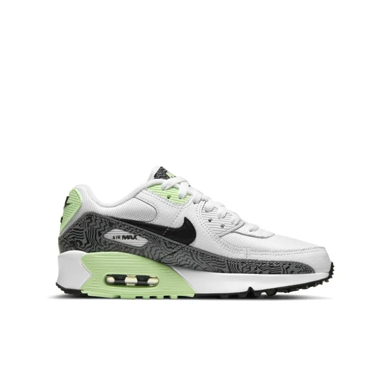 Nike Air Max 90 White Grey Volt (GS) (DH4111-100)
