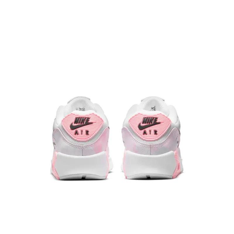 Nike Air Max 90 White Pink Tie-Dye (GS) (DM3110-100)