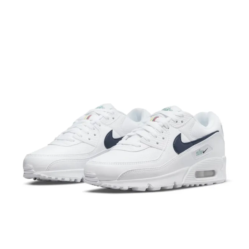 Nike Air Max 90 White Thunder Blue (Women’s) (DH1316-101)