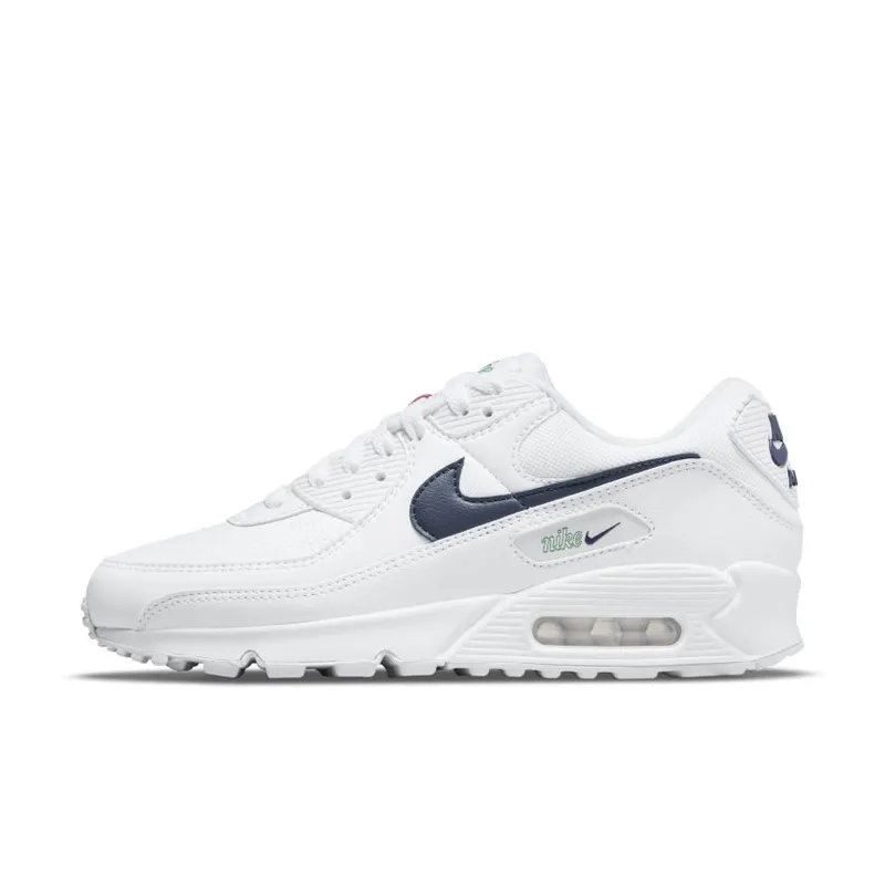 Nike Air Max 90 White Thunder Blue (Women’s) (DH1316-101)