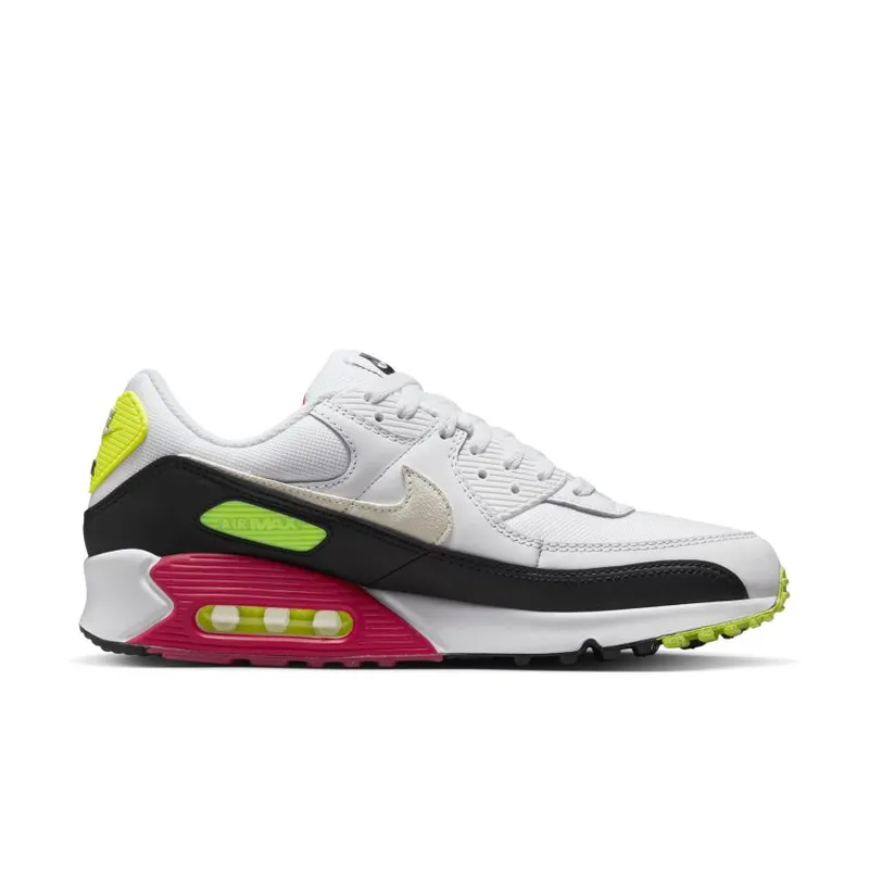 Nike Air Max 90 White Volt Rush Pink (DQ4071-100)