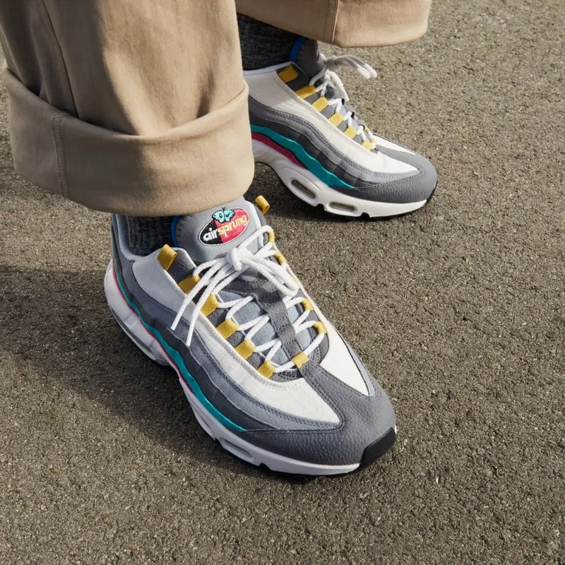 Nike Air Max 95 Air Sprung Grey Aqua Pink (DH4755-001)