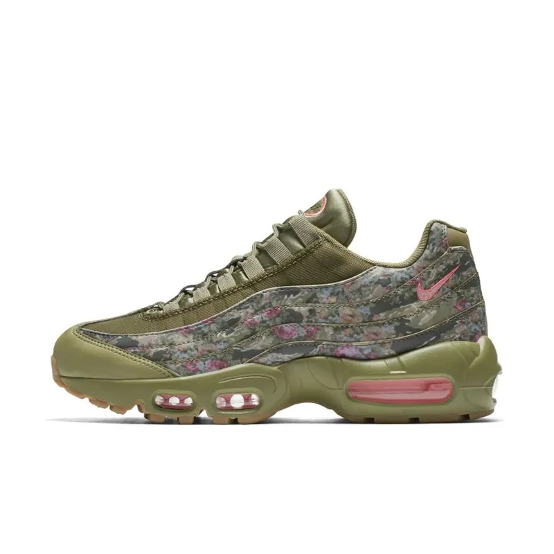 Nike Air Max 95 Floral Neutral Olive (Women’s) (AQ6385-200)