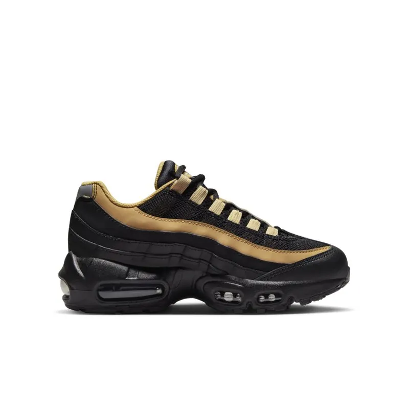 Nike Air Max 95 Recraft Black Elemental Gold (GS) (CJ3906-016)