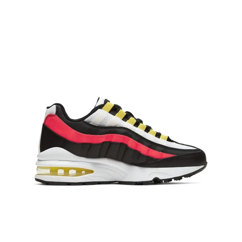 Nike Air Max 95 White Crimson Black Yellow (GS) (905348-105)