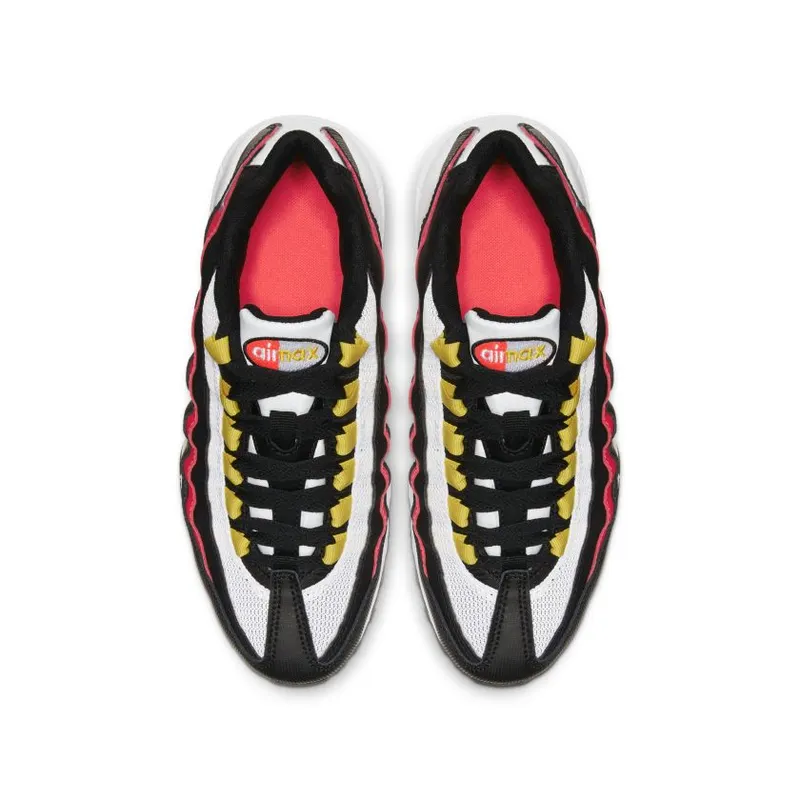 Nike Air Max 95 White Crimson Black Yellow (GS) (905348-105)