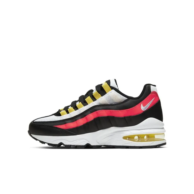 Nike Air Max 95 White Crimson Black Yellow (GS) (905348-105)