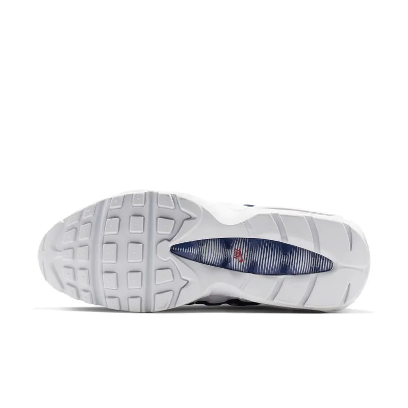 Nike Air Max 95 White Deep Royal Blue Gym Red (CJ9926-100)