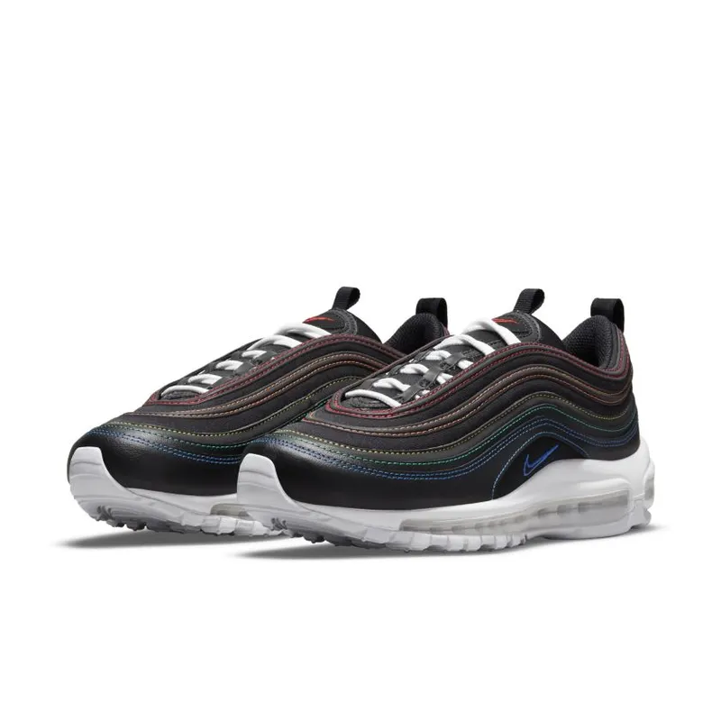 Nike Air Max 97 Black Rainbow Stitching (Women’s) (DJ5999-001)