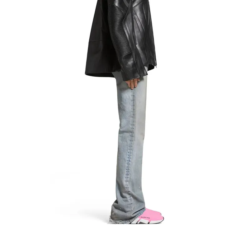 Balenciaga Speed 2.0 Clear Sole Recycled Knit Sneaker Light Pink (654045W2DI25901)