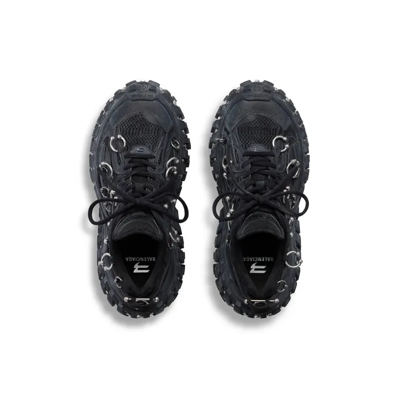 Balenciaga Bouncer Screw Sneaker With Piercings Black (685613W2RAG1081)