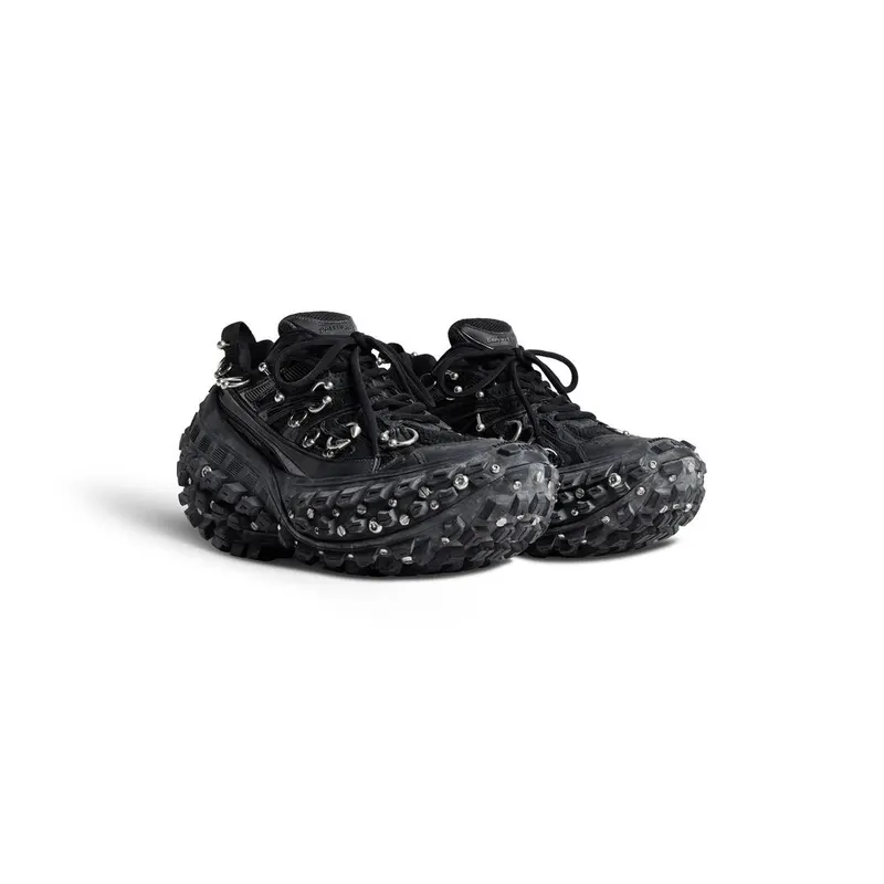 Balenciaga Bouncer Screw Sneaker With Piercings Black (685613W2RAG1081)