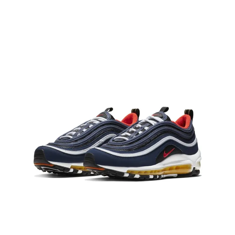 Nike Air Max 97 Midnight Navy Habanero Red (GS) (921522-402)