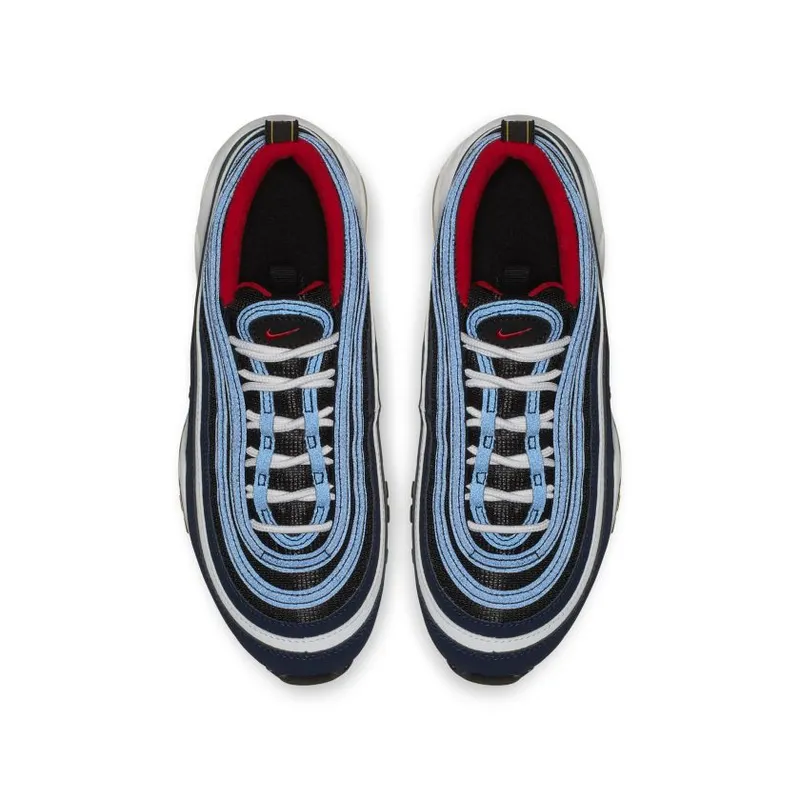 Nike Air Max 97 Midnight Navy Habanero Red (GS) (921522-402)