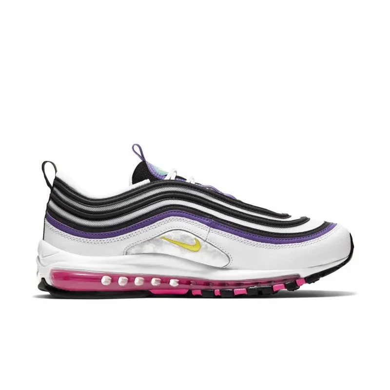 Nike Air Max 97 White Dynamic Yellow Violet (921826-106)