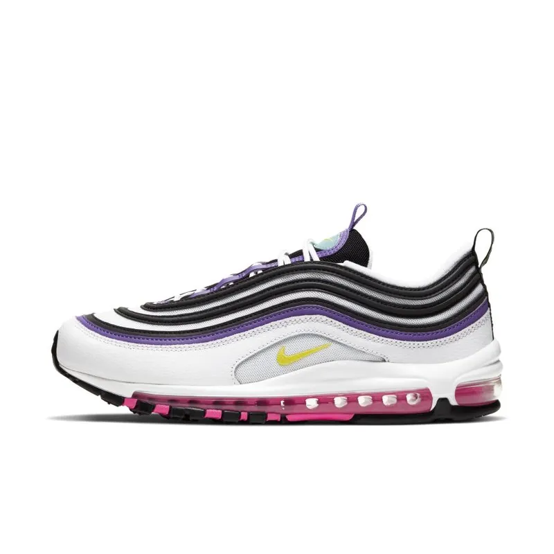 Nike Air Max 97 White Dynamic Yellow Violet (921826-106)