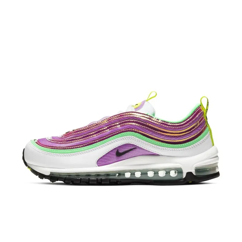 Nike Air Max 97 White Electro Green Fuchsia Glow (Women’s) (CW5591-100)