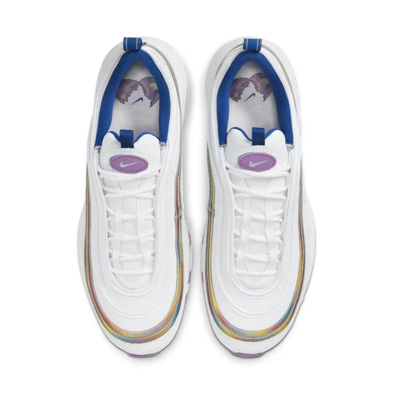 Nike Air Max 97 White Iridescent Stripes (Women’s) (CW2456-100)