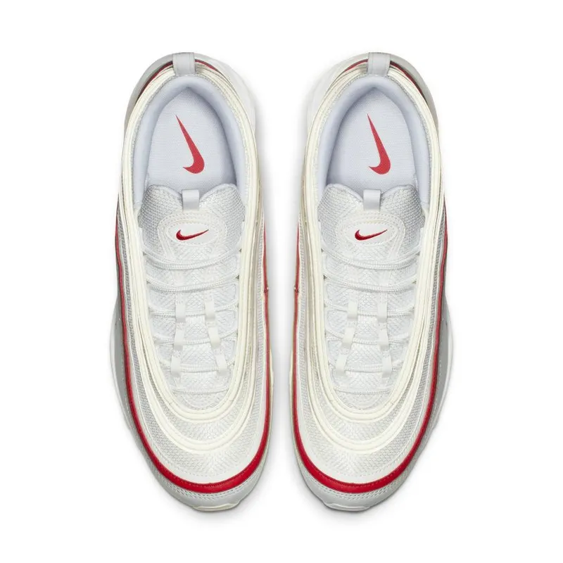 Nike Air Max 97 White Pure Platinum University Red (AR5531-002)