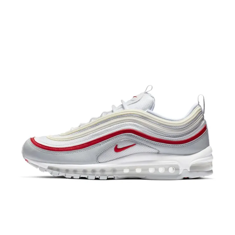Nike Air Max 97 White Pure Platinum University Red (AR5531-002)
