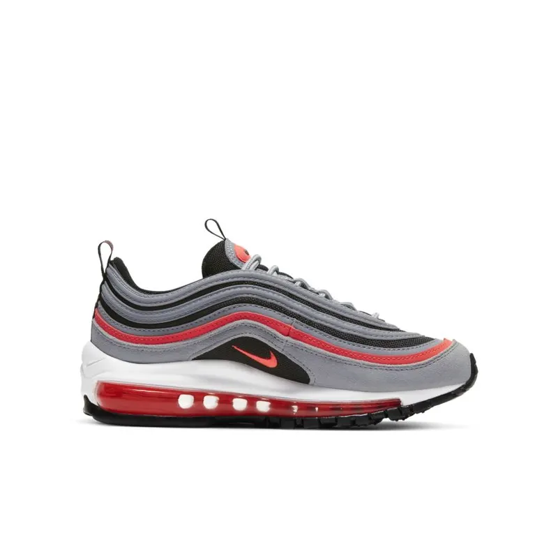 Nike Air Max 97 Wolf Grey Radiant Red (GS) (921522-025)