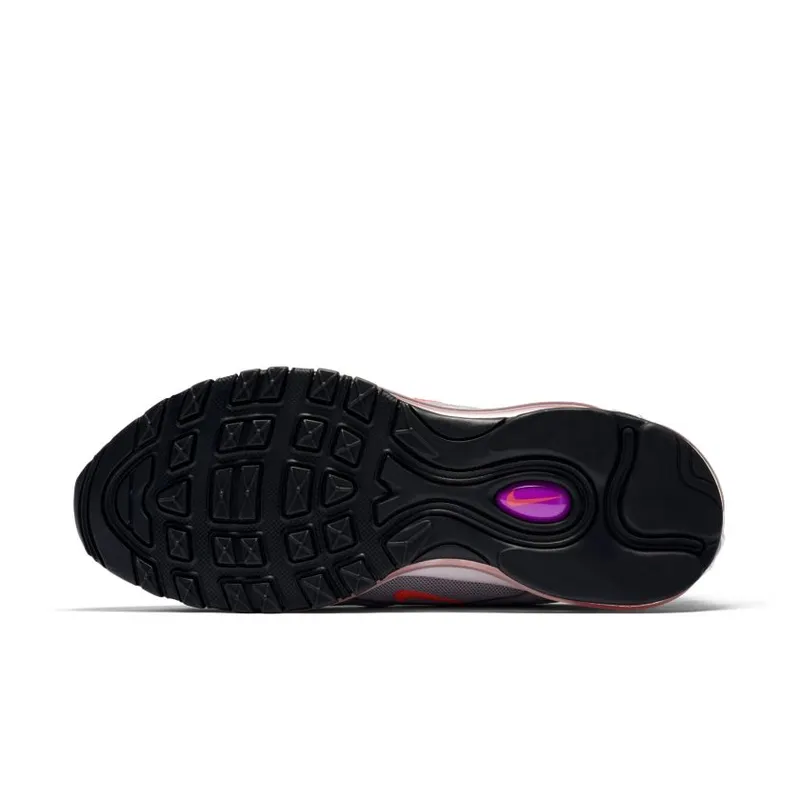 Nike Air Max 97 Wolf Grey Solar Red Vivid Purple (Women’s) (921733-009)