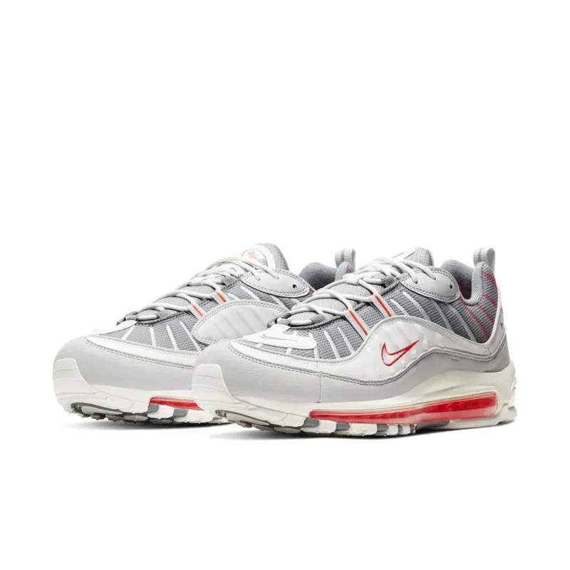 Nike Air Max 98 Grey Sail Habanero Red (CJ0592-001)