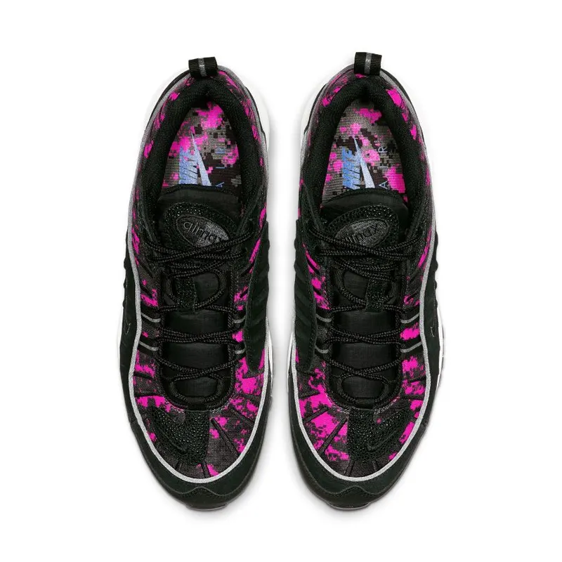 Nike Air Max 98 Pixel Black Hyper Pink (Women’s) (CI2672-001)