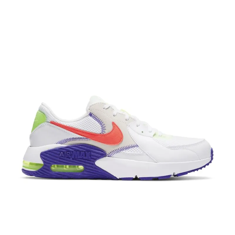 Nike Air Max Excee White Indigo Burst Volt Bright Crimson (DD2985-100)