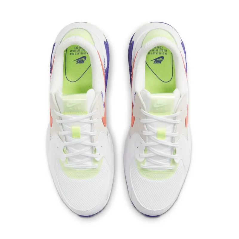 Nike Air Max Excee White Indigo Burst Volt Bright Crimson (DD2985-100)