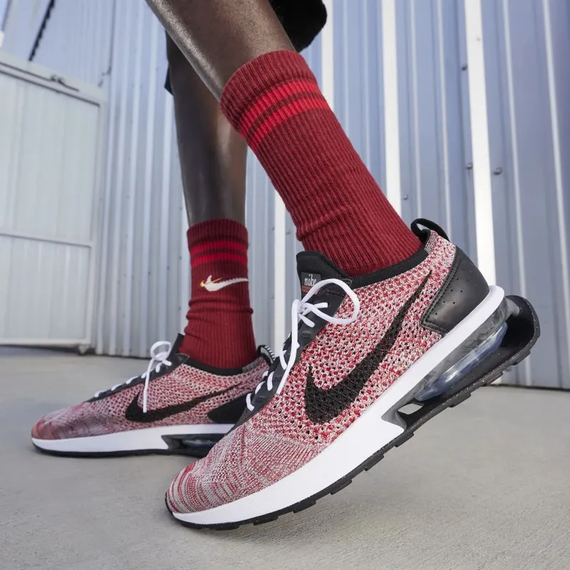 Nike Air Max Flyknit Racer Next Nature University Red Wolf Grey (FD2764-600)
