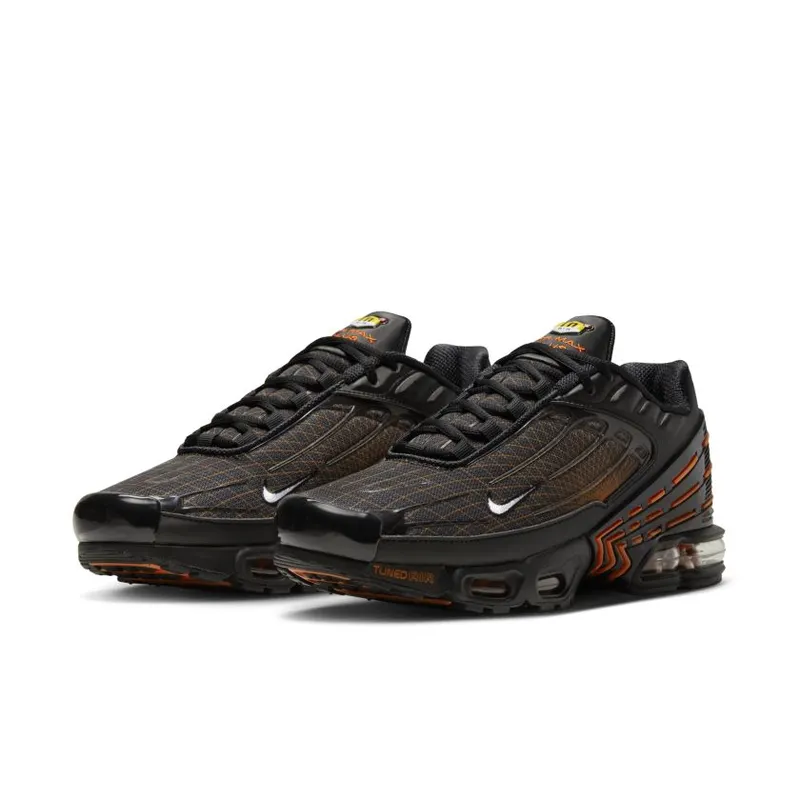Nike Air Max Plus 3 Black Orange Spirograph (FB3352-001)