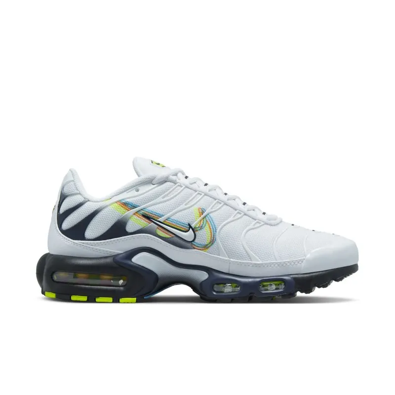 Nike Air Max Plus 3D Swoosh White Volt Football Grey Blackened Blue (DV6821-100)