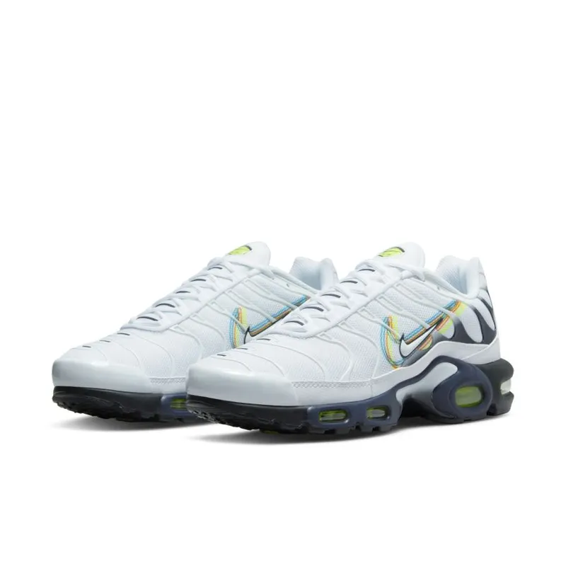 Nike Air Max Plus 3D Swoosh White Volt Football Grey Blackened Blue (DV6821-100)