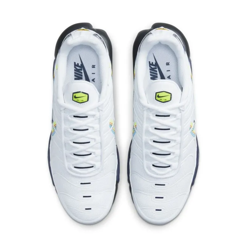 Nike Air Max Plus 3D Swoosh White Volt Football Grey Blackened Blue (DV6821-100)