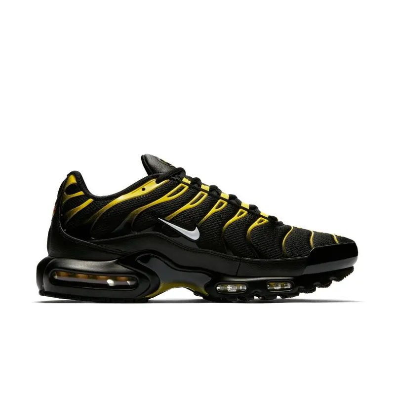 Nike Air Max Plus Black White-Vivid Sulfur (852630-020)