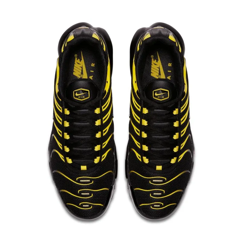 Nike Air Max Plus Black White-Vivid Sulfur (852630-020)