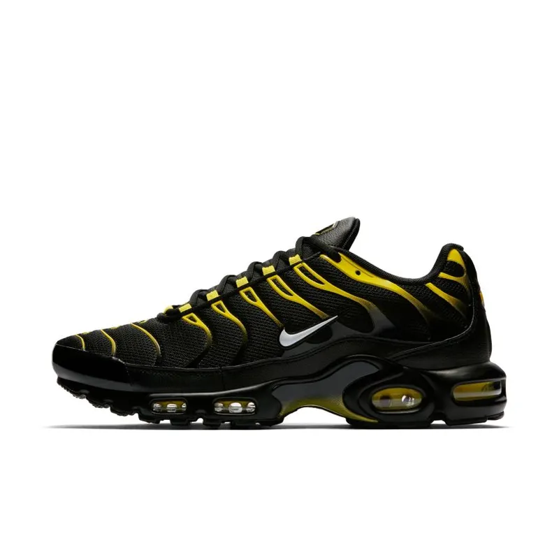 Nike Air Max Plus Black White-Vivid Sulfur (852630-020)