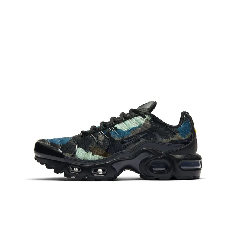 Nike Air Max Plus Camo Black Green (GS) (DB2608-001)