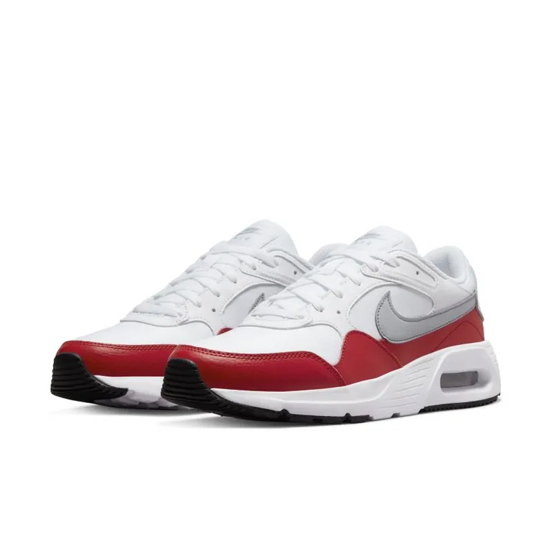 Nike Air Max SC White University Red Wolf Grey (CW4555-107)